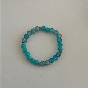 Elegant Blue Beaded Bracelet